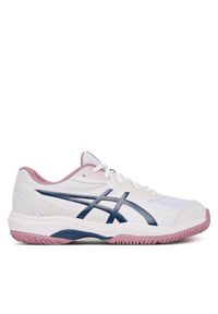 Asics Buty do tenisa Gel-Game Gs 1044A083 Biały. Kolor: biały. Materiał: skóra. Sport: tenis #1