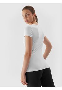 4f - 4F T-Shirt 4FAW23TTSHF0906 Biały Slim Fit. Kolor: biały. Materiał: bawełna #2