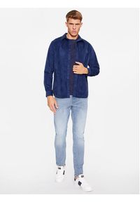 Jack & Jones - Jack&Jones Koszula 12236937 Granatowy Slim Fit. Kolor: niebieski. Materiał: bawełna #3