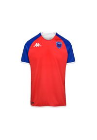 Kappa - Outdoor jersey FC Grenoble Rugby 2022/23. Kolor: biały, niebieski, czerwony, wielokolorowy. Materiał: jersey. Sport: outdoor