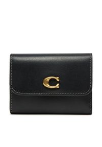 Coach Mały Portfel Damski CZ111 Czarny. Kolor: czarny. Materiał: skóra