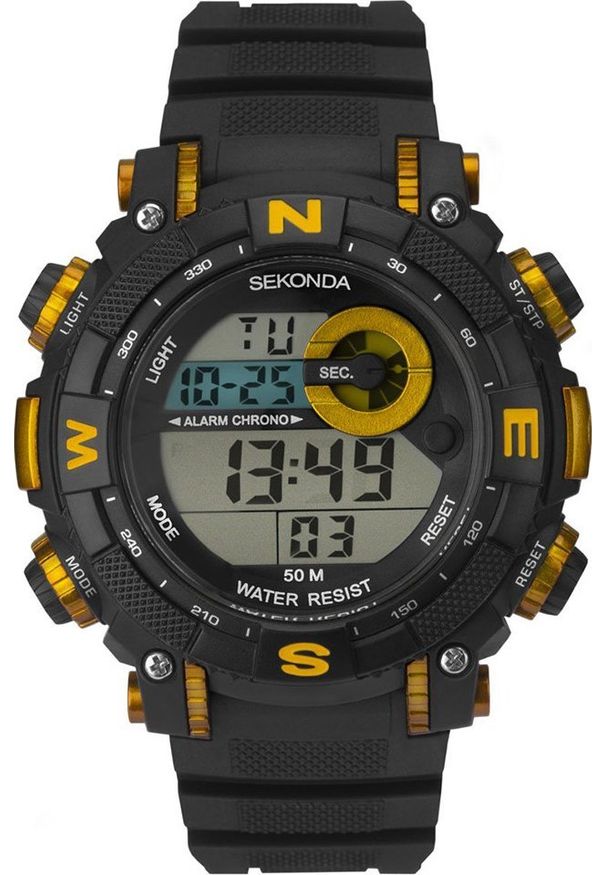 Zegarek Sekonda Zegarek męski 1526 czarny. Kolor: czarny