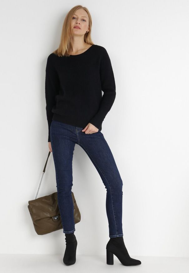 Born2be - Czarny Sweter Ionoene. Kolor: czarny. Styl: elegancki, klasyczny