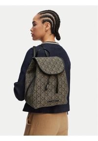 Calvin Klein Plecak Emblem Aop Jacquard Backpack LV04F3536G Brązowy. Kolor: brązowy. Materiał: materiał #1