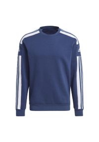 Adidas - Bluza piłkarska męska adidas Squadra 21 Sweat Top. Kolor: niebieski. Materiał: polar. Sport: piłka nożna