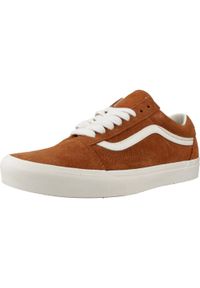 Vans - Kapcie VANS OLD SKOOL Brązowy. Kolor: brązowy. Materiał: tkanina, skóra