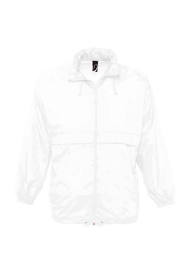 SOL'S - Wiatrówka Unisex Surf Dla Dorosłych. Kolor: biały