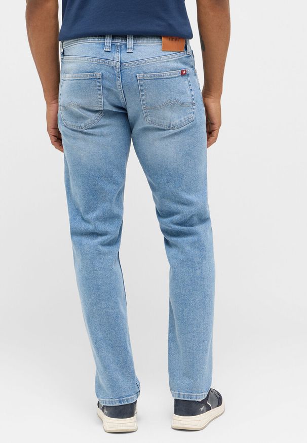 Mustang - Męskie Spodnie Jeansowe MUSTANG Denver Straight Denim Blue 1014878 5000 414