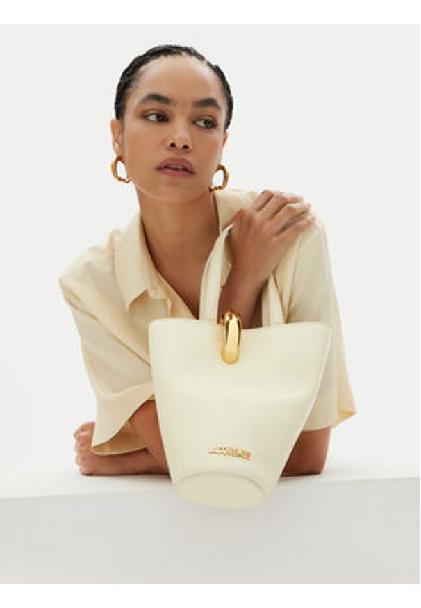 JACQUEMUS Torebka Le Petit Bambol 24H243BA389-3173 Écru. Materiał: skórzane