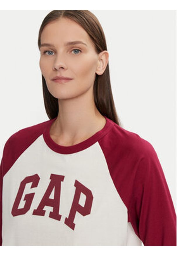 GAP - Gap Bluzka 534389-00 Czerwony Relaxed Fit. Kolor: czerwony. Materiał: bawełna