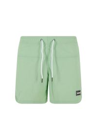 Urban Classics - Męskie Szorty Kąpielowe Block (zestaw 2 Sztuk). Kolor: czarny, zielony, wielokolorowy. Styl: sportowy