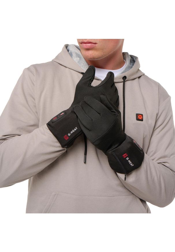 G-HEAT - Rękawiczki ogrzewane Light z palcem dotykowym. Kolor: czarny. Sezon: zima. Sport: narciarstwo