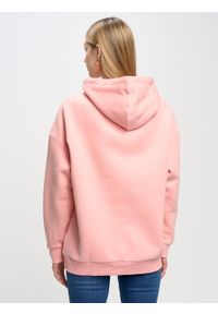 Big-Star - Bluza damska z kapturem różowa Rubialsa 601. Okazja: do domu. Typ kołnierza: kaptur. Kolor: różowy. Materiał: dzianina. Wzór: haft #5