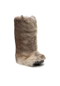 Śniegowce Vibram Fivefingers Vybrid Fur Boot 13W2601 Grey. Kolor: brązowy. Materiał: skóra #1