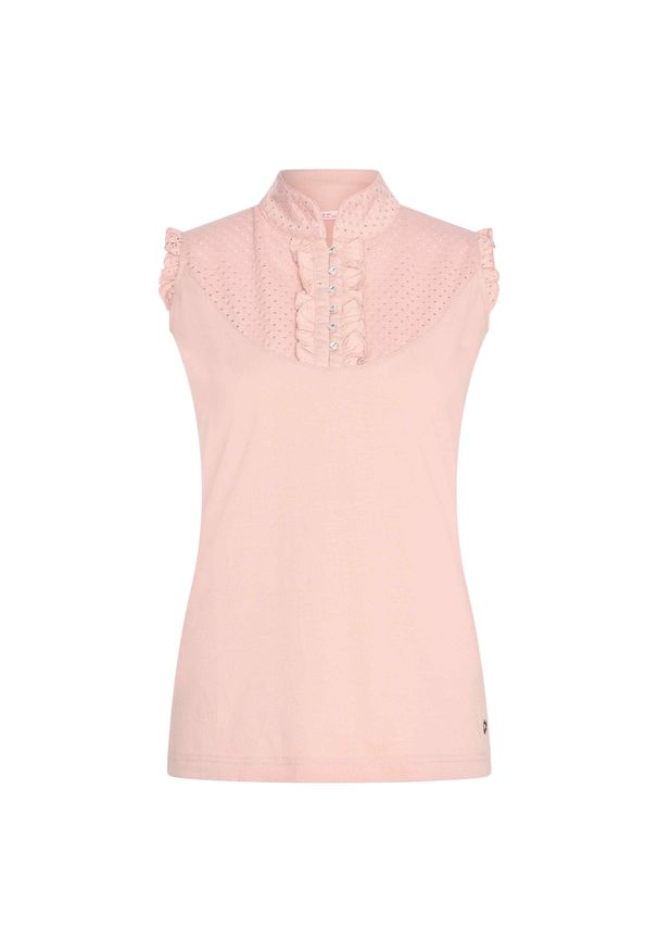 IMPERIAL RIDING - Damska sukienka t-shirtowa bez rękawów Imperial Riding Irhpippa. Kolor: różowy. Długość rękawa: bez rękawów. Typ sukienki: sportowe. Styl: elegancki, sportowy