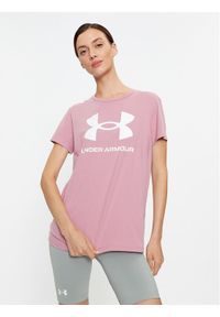 Under Armour T-Shirt Ua W Sportstyle Logo Ss 1356305 Różowy Loose Fit. Kolor: różowy. Materiał: bawełna
