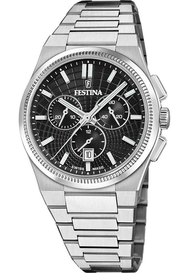 Zegarek męski Festina F20059-4 srebrny. Kolor: srebrny