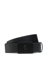 Polo Ralph Lauren Pasek Męski 36mm Pp Plaque Belt 405691693005 Czarny. Kolor: czarny. Materiał: skóra #1