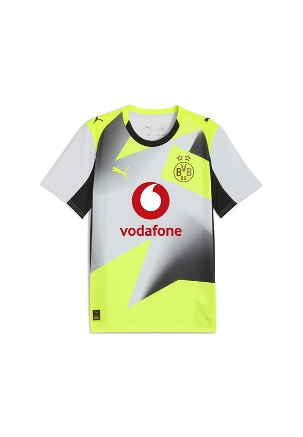 Puma - Koszulka wyjazdowa Borussia Dortmund 2025/26. Kolor: szary. Sport: piłka nożna