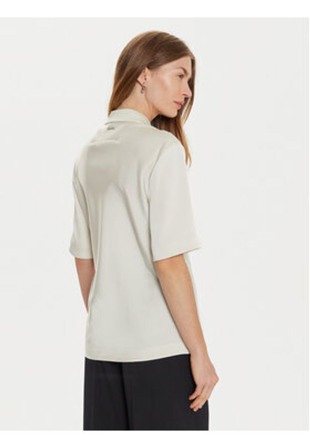 Calvin Klein Bluzka K20K207977 Écru Regular Fit. Materiał: syntetyk