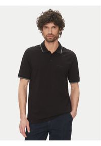 Armani Exchange Polo XM000489 AF13026 UC001 Czarny Regular Fit. Typ kołnierza: polo. Kolor: czarny. Materiał: bawełna
