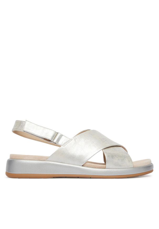 Sandały Caprice. Kolor: srebrny