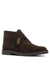 Clarks Trzewiki Desert Bt Evo Dark Brązowy. Kolor: brązowy. Materiał: skóra, zamsz #4