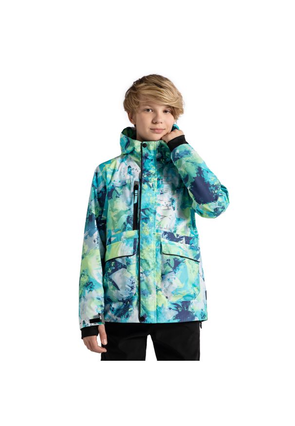 Kurtka turystyczna dla dzieci Lemon Explore WL5 wodoodporna ThermoTEX. Kolor: wielokolorowy. Materiał: poliester. Styl: sportowy. Sport: turystyka piesza