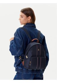 TOMMY HILFIGER - Tommy Hilfiger Plecak Popette Dome AW0AW17651 Granatowy. Kolor: niebieski. Materiał: materiał #1