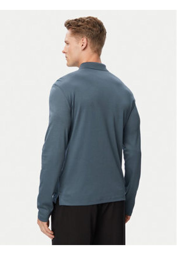 Calvin Klein Polo Supima LV04LH240G Szary ciemny Slim Fit. Typ kołnierza: polo. Kolor: szary. Materiał: bawełna
