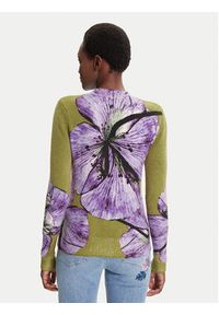 Desigual Sweter Orquidea Lacroix 25WWJF42 Zielony Regular Fit. Kolor: zielony. Materiał: syntetyk #3
