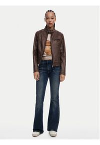 Desigual Kurtka skórzana 25SWEW46 Brązowy Regular Fit. Kolor: brązowy. Materiał: syntetyk #6
