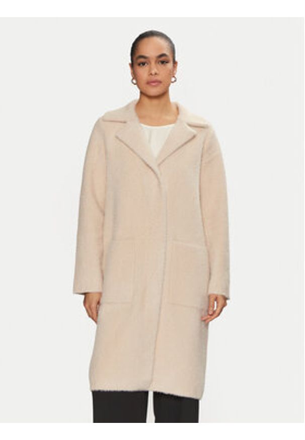 Joseph Ribkoff Płaszcz zimowy 243923 Beżowy Loose Fit. Kolor: beżowy. Materiał: syntetyk. Sezon: zima