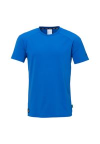 UHLSPORT - Koszulka Uhlsport ID. Kolor: niebieski. Wzór: napisy. Sport: piłka nożna