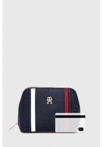 TOMMY HILFIGER - Tommy Hilfiger kosmetyczka kolor granatowy. Kolor: niebieski #4