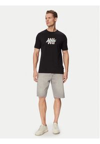 BOSS T-Shirt Bass 50561850 Czarny Regular Fit. Kolor: czarny. Materiał: bawełna #5