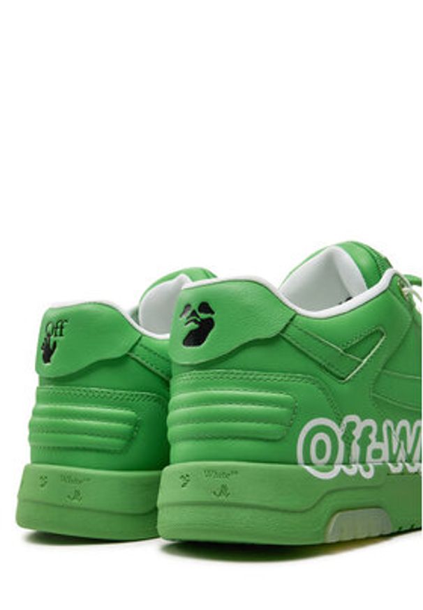 OFF-WHITE - Off-White Sneakersy OMIA189S22LEA0045501 Zielony. Kolor: zielony. Materiał: skóra