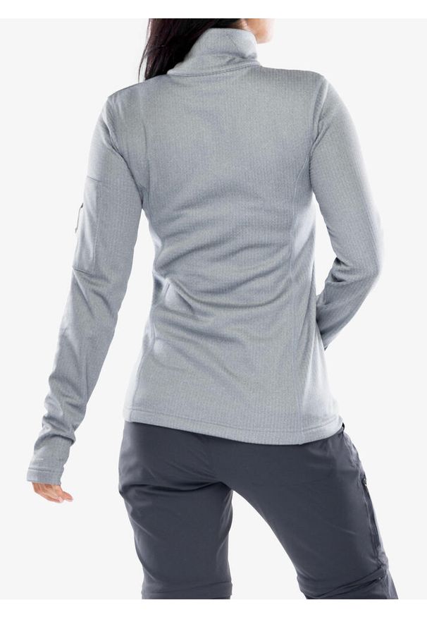 columbia - Bluza polarowa damska Columbia Park View Grid Fleece Half Zip. Kolor: szary. Materiał: polar. Sport: turystyka piesza