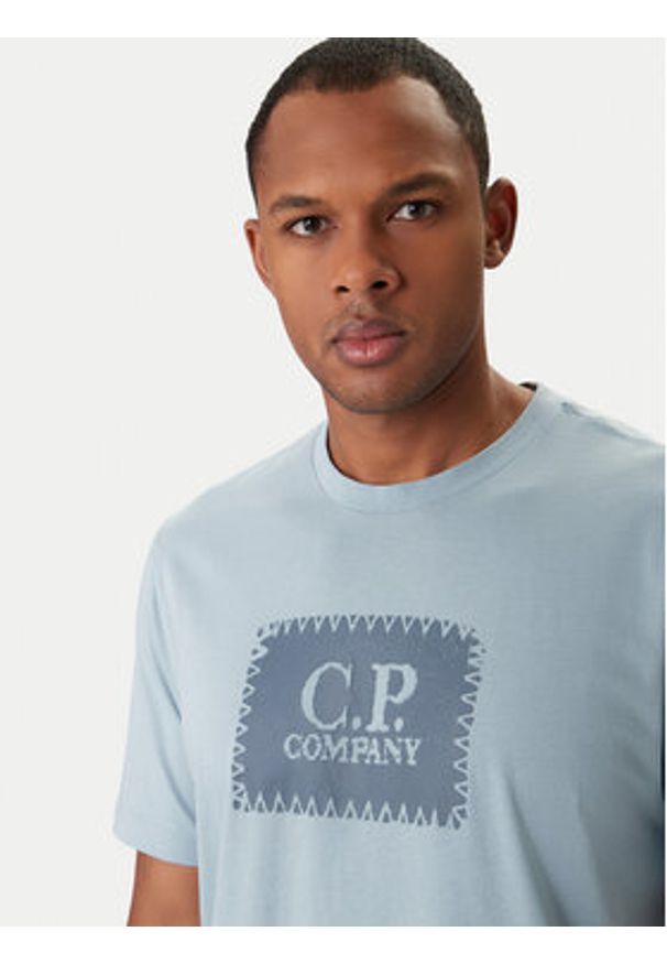 C.P. Company T-Shirt 20CMTS723A005100W Niebieski Regular Fit. Kolor: niebieski. Materiał: bawełna