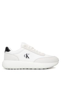 Calvin Klein Jeans Sneakersy YM0YM01370 Biały. Kolor: biały. Materiał: skóra