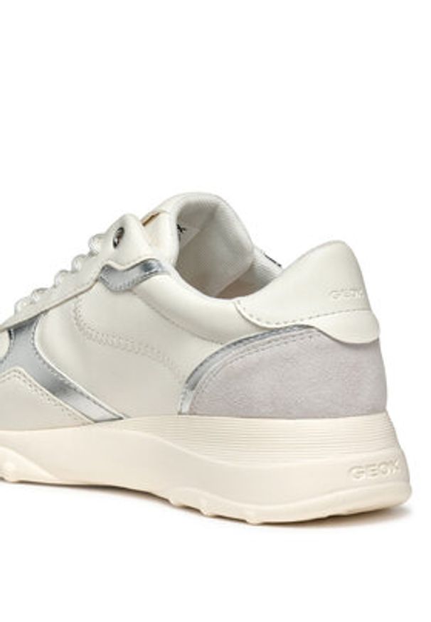 Geox Sneakersy D Alleniee D55LPA 0BC22 C1R1Q Écru. Materiał: skóra
