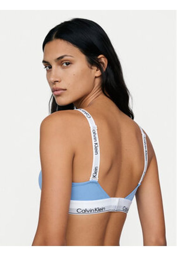 Calvin Klein Underwear Biustonosz braletka LV00QF8504 Niebieski. Kolor: niebieski. Materiał: bawełna