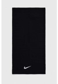 Nike komin kolor czarny gładki. Kolor: czarny. Materiał: skóra, materiał. Wzór: gładki #2