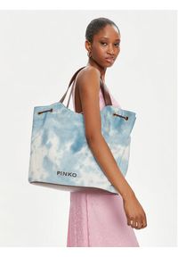 Pinko Torebka Pagoda Extra Shopper PE 24 PLTT 102911 A1MB Błękitny. Kolor: niebieski #5