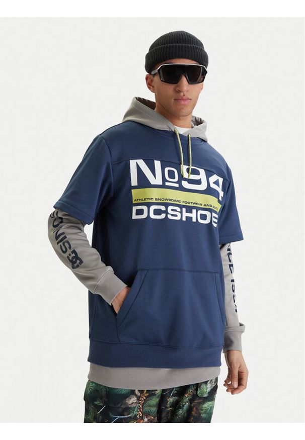 DC Shoes Bluza Dryden ADYFT03411 Niebieski Regular Fit. Kolor: niebieski. Materiał: syntetyk