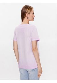 Marc Aurel T-Shirt 7409 7000 73575 Fioletowy Regular Fit. Kolor: fioletowy. Materiał: bawełna