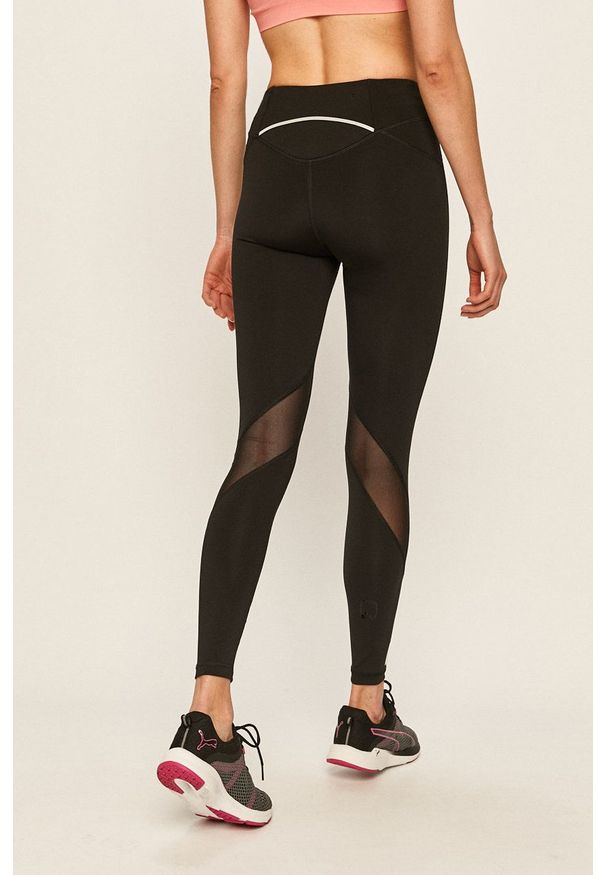 Only Play - Legginsy. Kolor: czarny. Materiał: dzianina. Wzór: nadruk