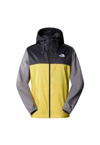 Kurtka The North Face Cyclone III 0A82R9VO01 - żółto-szara. Kolor: szary, wielokolorowy, żółty. Materiał: poliester, tkanina. Styl: klasyczny. Sport: turystyka piesza, wspinaczka