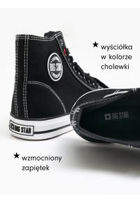 Big-Star - Trampki męskie wysokie czarne JJ174603 906. Nosek buta: okrągły. Zapięcie: sznurówki. Kolor: czarny. Styl: sportowy, elegancki #7