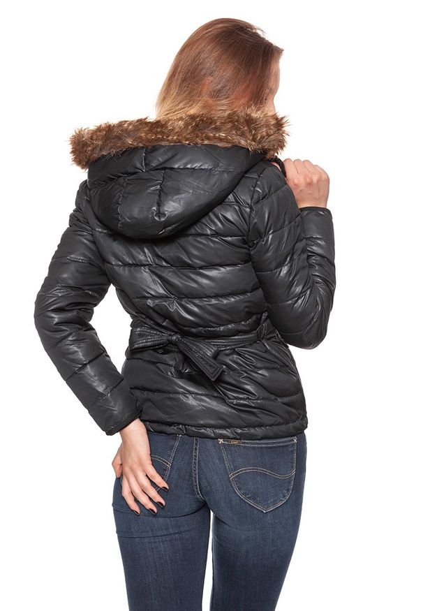 Lee - DAMSKA KURTKA ZIMOWA LEE PUFFER JACKET BLACK L56TWS01. Sezon: zima